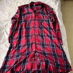 NWT Plaid shirt dress